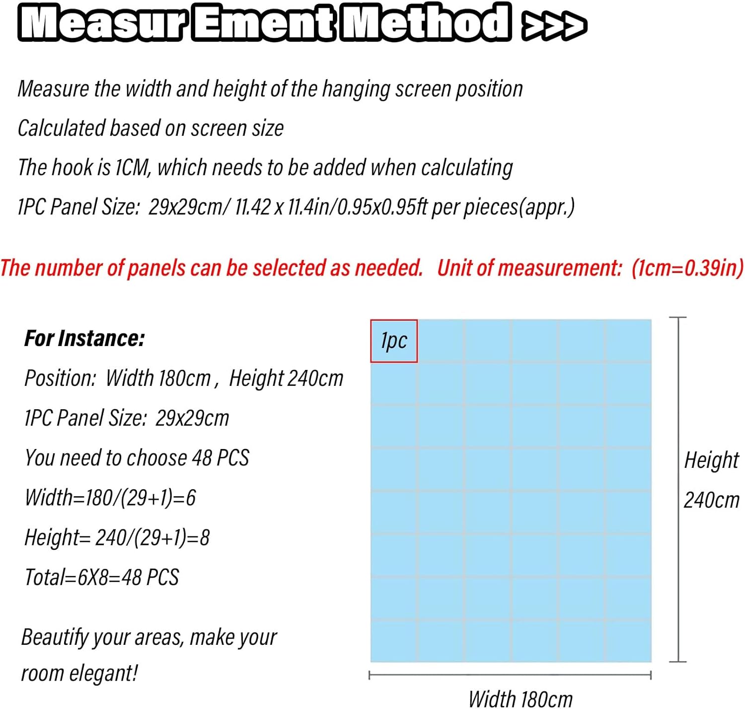 Hanging Room Dividers Panels from Ceiling, Wood Plastic Privacy Partitions Panel Screen, Simple Hanging Screen Home Decor Hollow Screen Adornment (Color : Natural, Size : 12Pcs)
